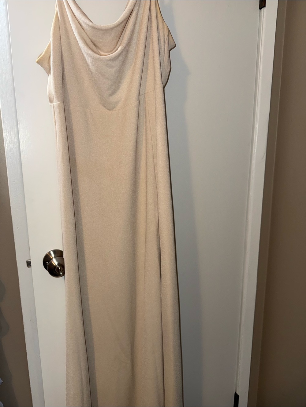 Birdy Grey Cream Cowl Neck Maxi Dress